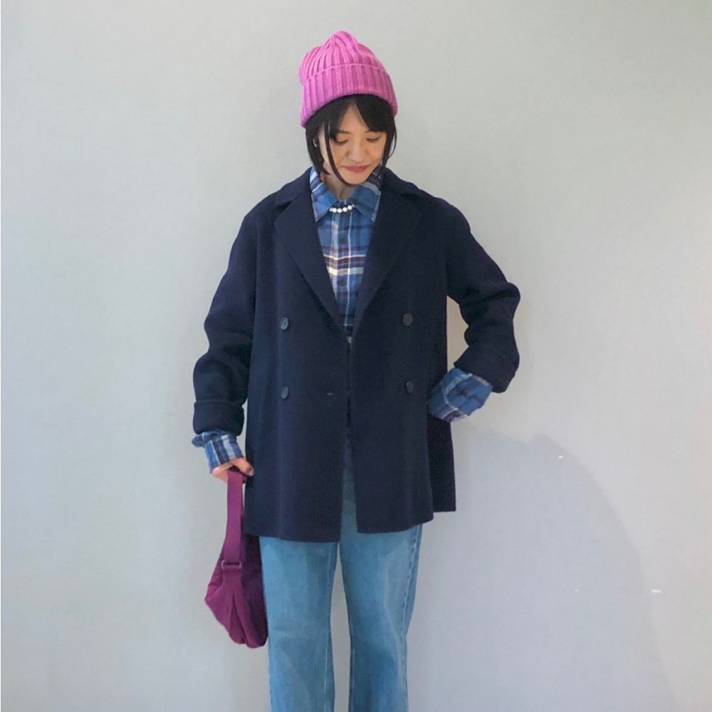 UNIQLO HEATTECH Purple Knit Beanie